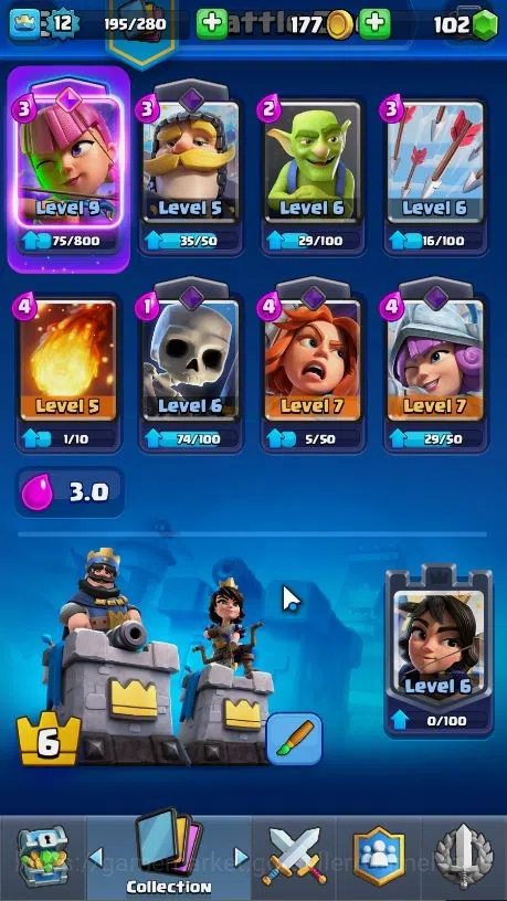 Clash Royale Accounts Lvl 12|Trophy 932|KTL 6|Best Starter Account|Card image 5