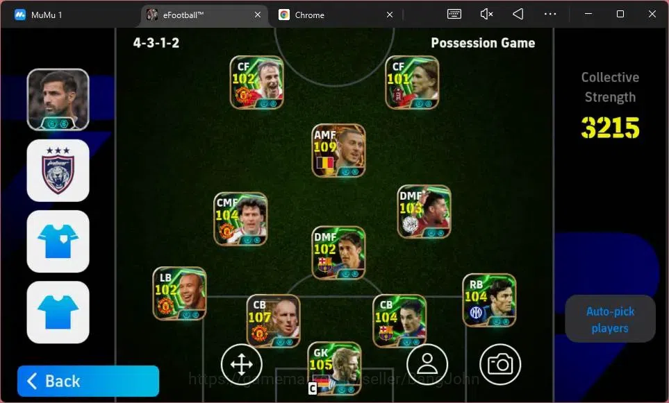 eFootball Accounts ANDROID|PW 3215|Epc Big-Time Eden Hazard,Ronaldinh image 2