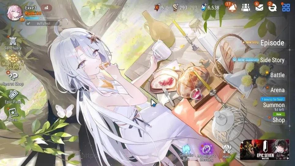 Epic Seven Accounts GLOBAL Unverif|New Era|9 ML[Salome,LOTScales,Har s image 1