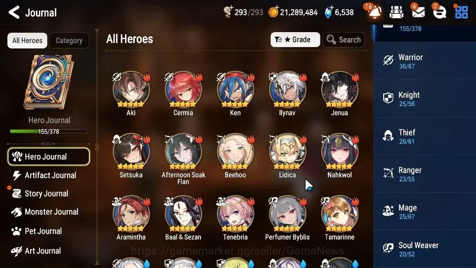 Epic Seven Accounts GLOBAL Unverif|New Era|9 ML[Salome,LOTScales,Har s image 7