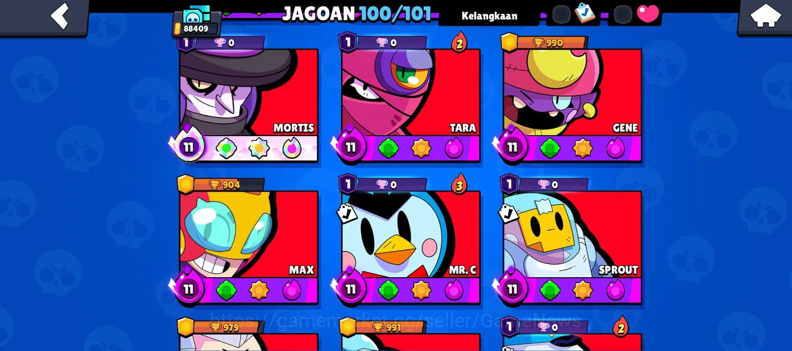 Brawl Stars Accounts 88409 Trophy|3k Bling|100 Brawler ALL Max | 8 Hype image 13