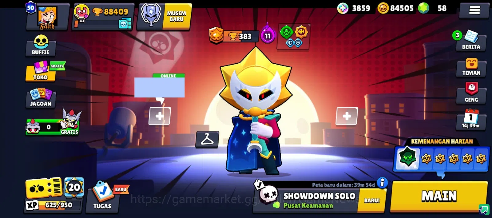 Brawl Stars Accounts 88409 Trophy|3k Bling|100 Brawler ALL Max | 8 Hype image 3