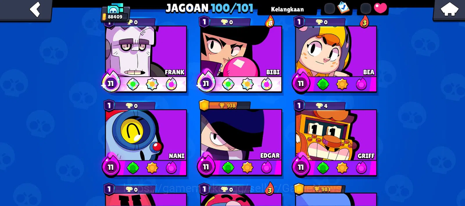 Brawl Stars Accounts 88409 Trophy|3k Bling|100 Brawler ALL Max | 8 Hype image 7