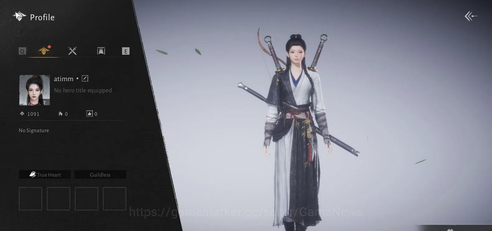 GLOBAL|Lv 7|Starter|GS 3693|1 Harmonic Core|Nameless Sword + Nameless Sper|Low Explore|Female MC|Netease|(WWM891) Where Winds Meet Accounts GLOBAL|Lv 7|Starter|GS 3693|1 Harmonic Core|Nameless Sword + Nameless Sper|Low Explore|Female