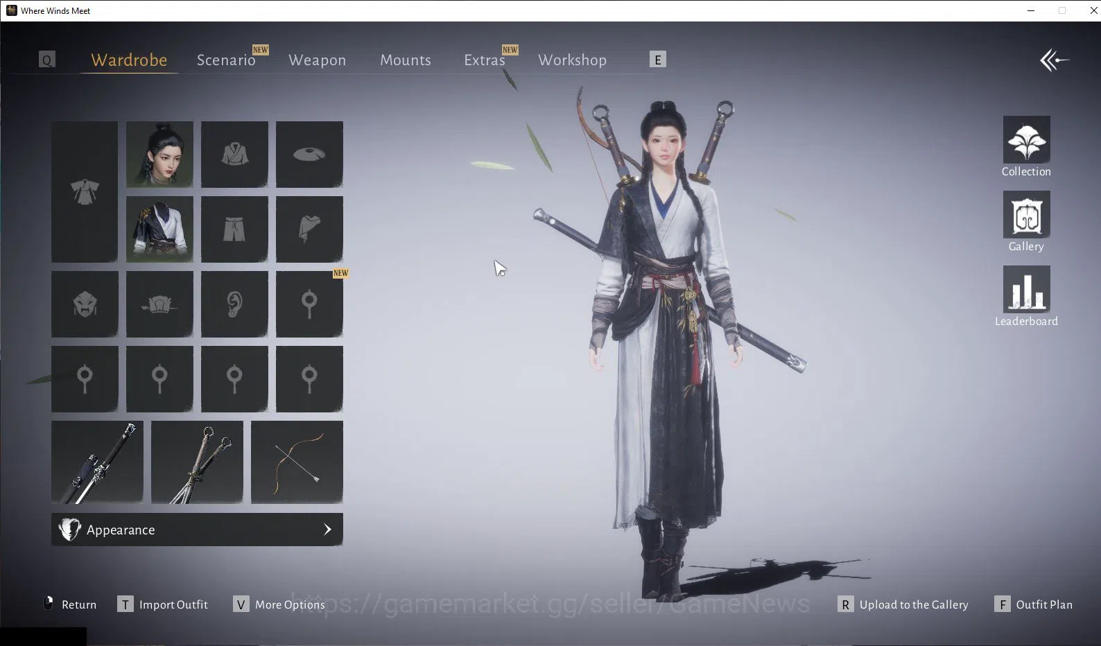 Where Winds Meet Accounts GLOBAL|Lv 7|Starter|GS 3693|1 Harmonic Core|Nameless Sword + Nameless Sper|Low Explore|Female 12