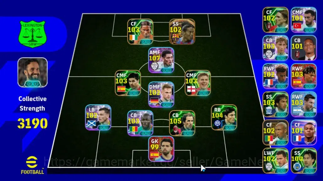 eFootball Accounts Android|Big Time Ronaldinho Gaucho,ShowTime Jude B image 1