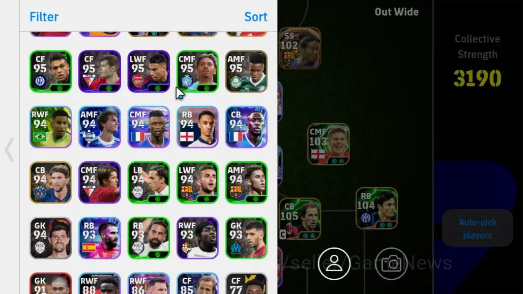 eFootball Accounts Android|Big Time Ronaldinho Gaucho,ShowTime Jude B image 3