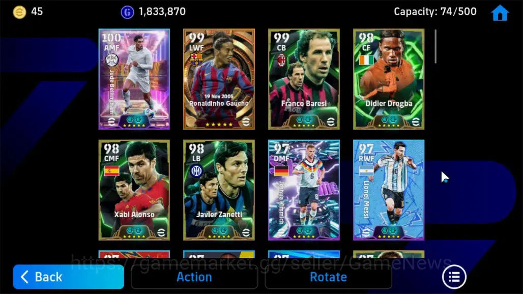 eFootball Accounts Android|Big Time Ronaldinho Gaucho,ShowTime Jude B image 5