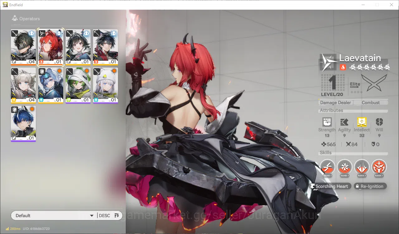 NA/EU Lv2 Day 2| Fresh Starter Laevatain + Other Banner Untouch (2380 Oro+1xMultiBegin+20STD) |GrypLink |Take Mail| SS (END1116) Arknights: Endfield Accounts NA/EU Lv2 Day 2| Fresh Starter Laevatain + Other Banner Untouch (2380 Oro+1xMultiBegin+20STD