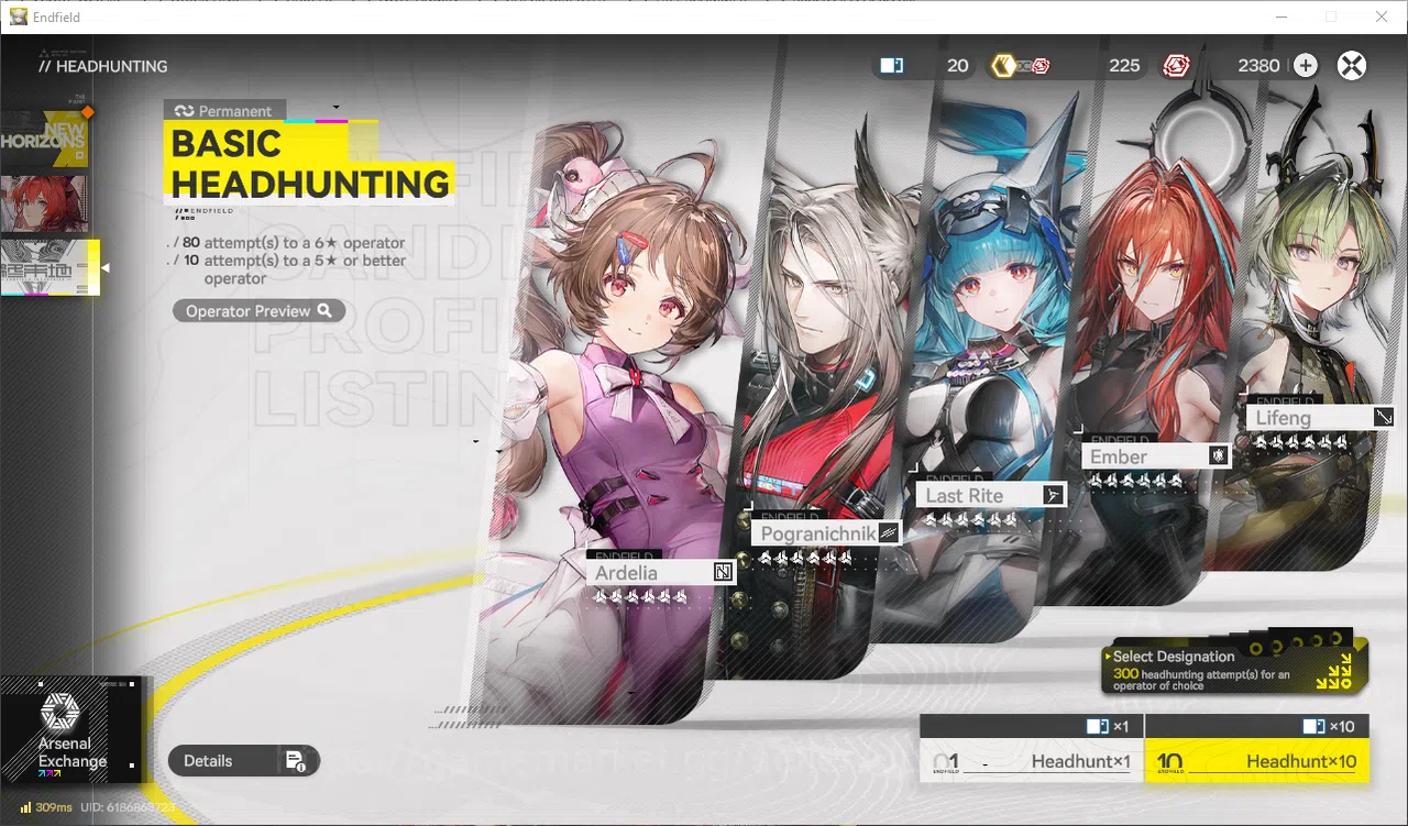 Arknights: Endfield Accounts NA/EU Lv2 Day 2| Fresh Starter Laevatain + Other Banner Untouch (2380 Oro+1xMultiBegin+20STD 4
