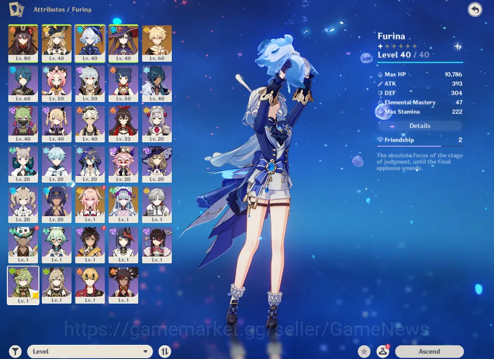 Genshin Impact Accounts ASIA|AR 44|4 Limited + 27(*4Character)|Linea,Furin image 12