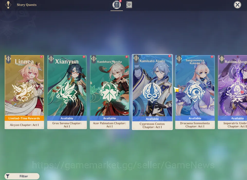 Genshin Impact Accounts ASIA|AR 44|4 Limited + 27(*4Character)|Linea,Furin image 5