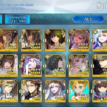 Fate-Grand Order Accounts NA |Story LB 7 lv 132|12 SSR Servant|Oberon,Space Ishtar Np3,Beast Eresh Np2, Alice, Kama