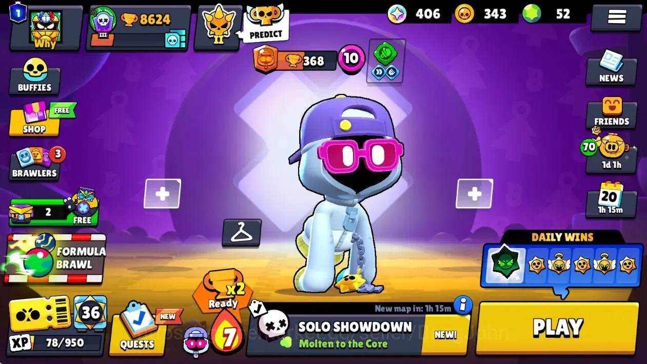 Brawl Stars Accounts Global|8624 Thropy|34 Brawlers-3 Max Lvl+Hyperchar image 1
