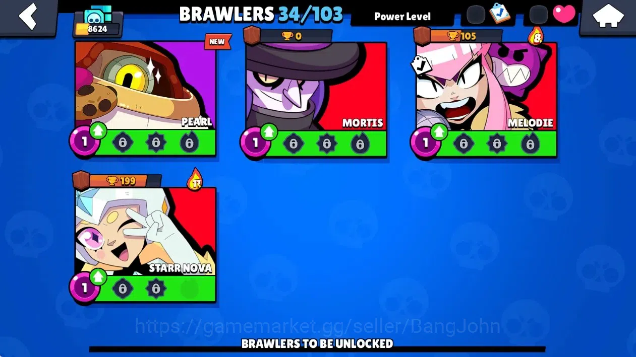 Brawl Stars Accounts Global|8624 Thropy|34 Brawlers-3 Max Lvl+Hyperchar image 10