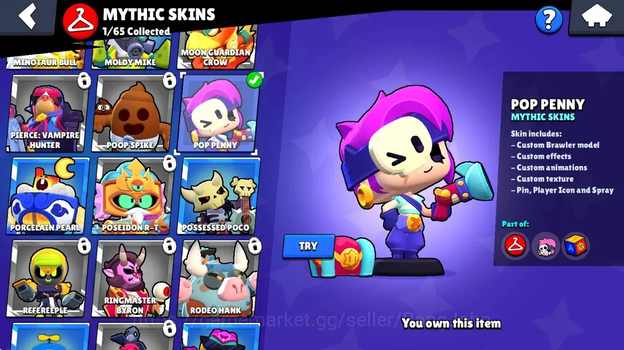 Brawl Stars Accounts Global|8624 Thropy|34 Brawlers-3 Max Lvl+Hyperchar image 14