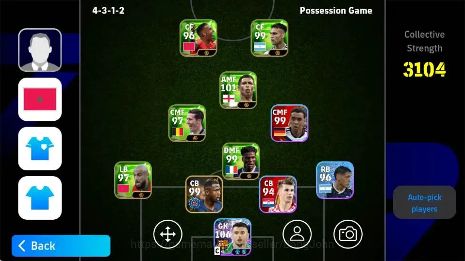 eFootball Accounts Legends & Iconic Players Mobile|PW 3104|Fabio Cannavaro Epic,Joan Garcia ShowT|2026|Check SS EFB2186B 1