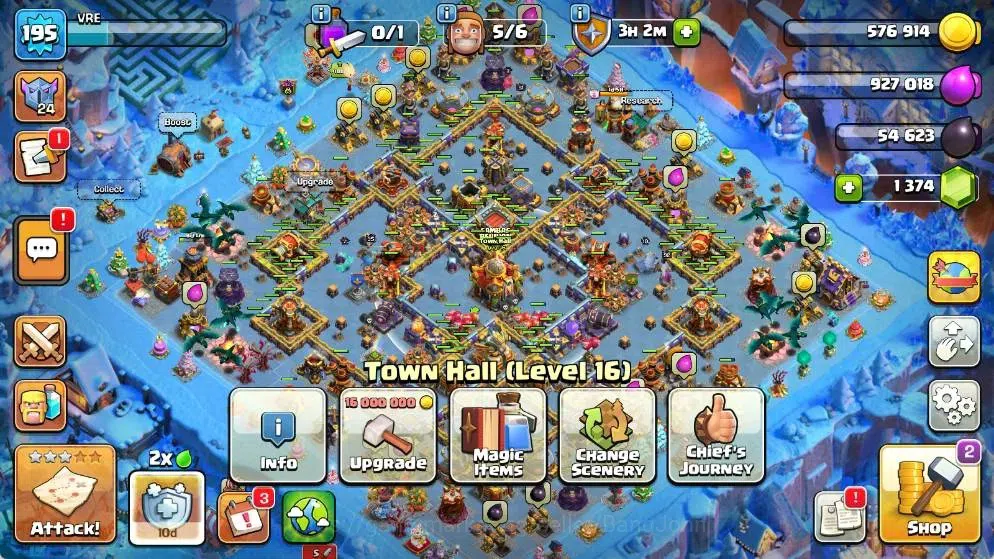 Clash of Clans Accounts Global |TH 16-BH 10|LVL 236|AQ 92 ,MP 60 ,GW 70 ,R image 2