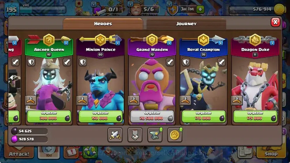 Clash of Clans Accounts Global |TH 16-BH 10|LVL 236|AQ 92 ,MP 60 ,GW 70 ,R image 8