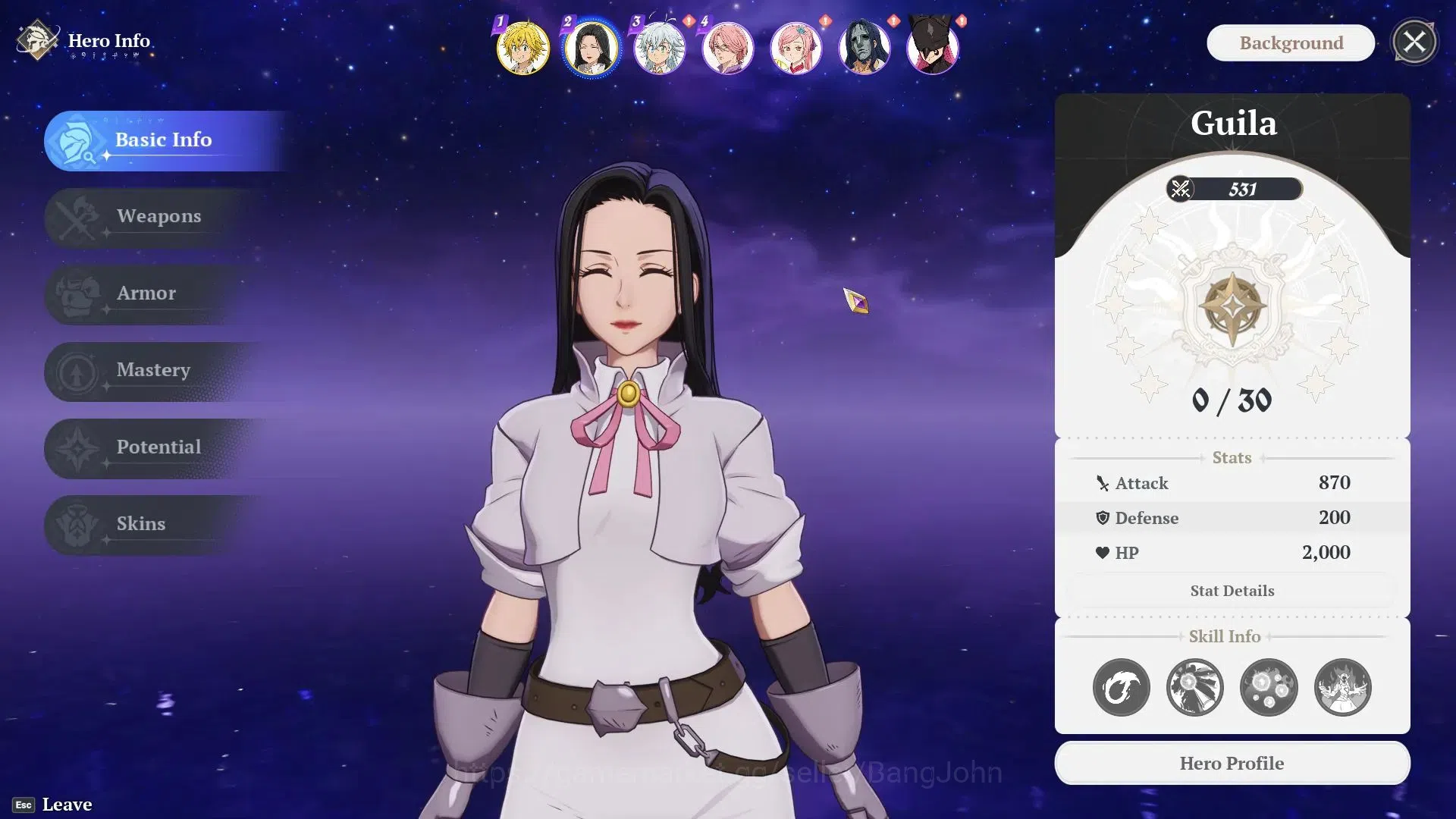 The Seven Deadly Sins: Origin Accounts europe| WL1|Lv2 Book of Stars|5* Black Flame Wings Lance|3 5
