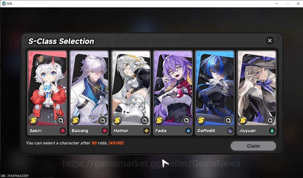 Neverness to Everness Accounts GLOBAL EU |HL 3| 1 SSR Limited Meta Nanally |4 SR  image 4