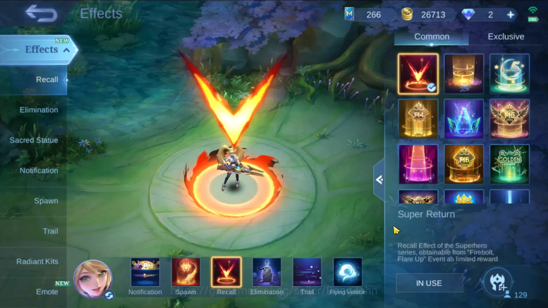 Mobile Legends: Bang Bang Accounts Global|Hero 129|Skin 209|Expert|CC Natalia|DT Lanc image 13