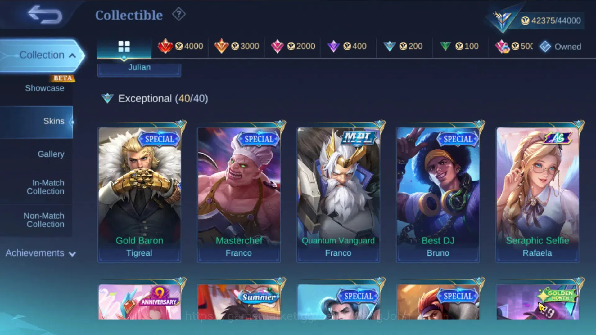 Mobile Legends: Bang Bang Accounts Global|Hero 129|Skin 209|Expert|CC Natalia|DT Lanc image 2