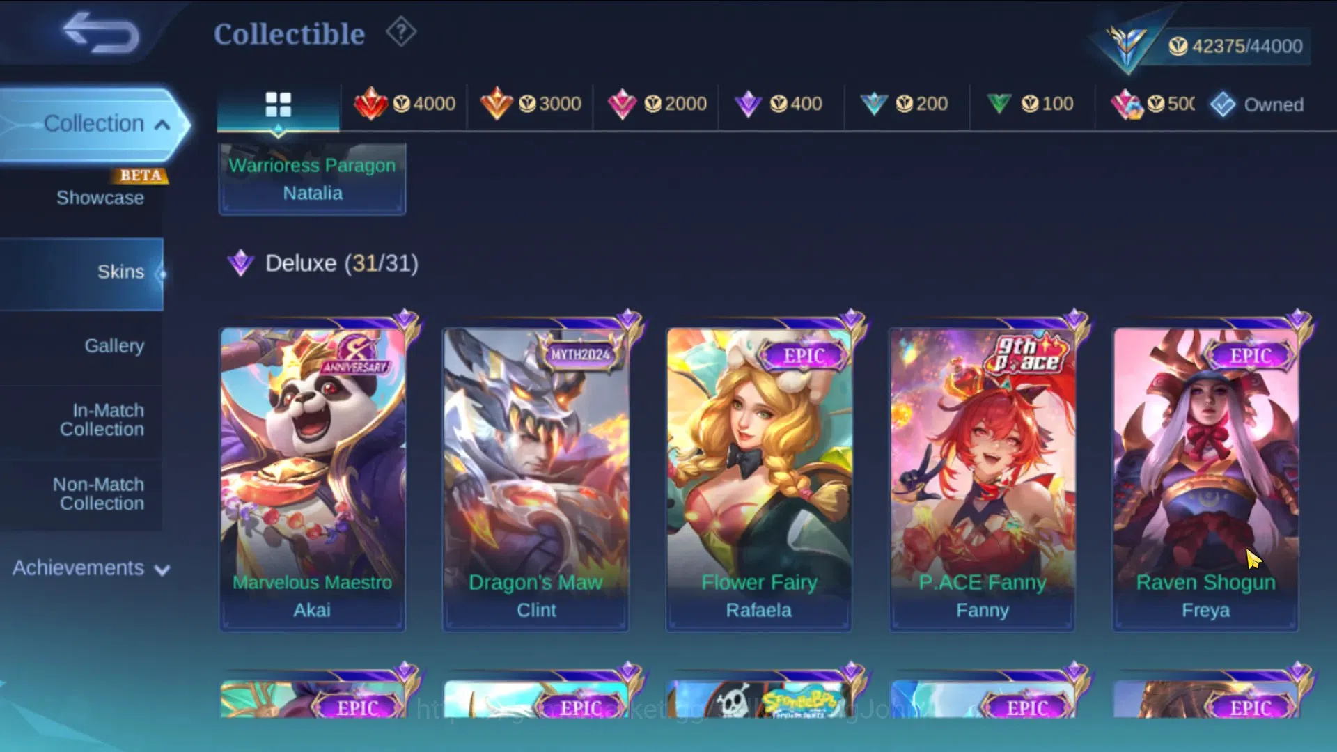 Mobile Legends: Bang Bang Accounts Global|Hero 129|Skin 209|Expert|CC Natalia|DT Lanc image 9