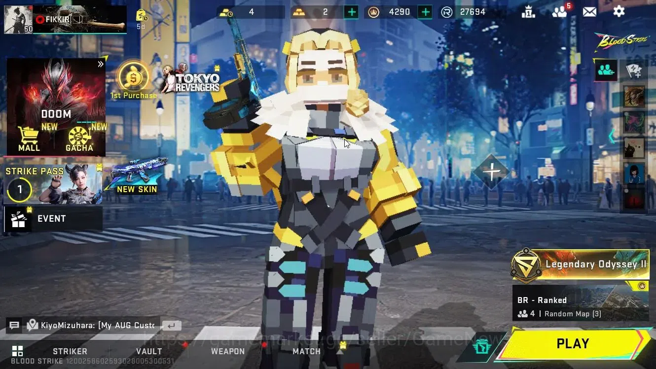 Blood Strike Accounts ASIA|ULTRA[EMMA,JET,Origin-12,SCAR,AR97]|Collab AO image 3