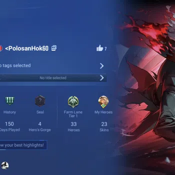 Honor of Kings Accounts Rare Skin Starter Hero 33 Skin 23: Okarun (Lam) Epic Sun Ce, Lu Bu, Hou Yi,Event Hou Yi , etc Log LI