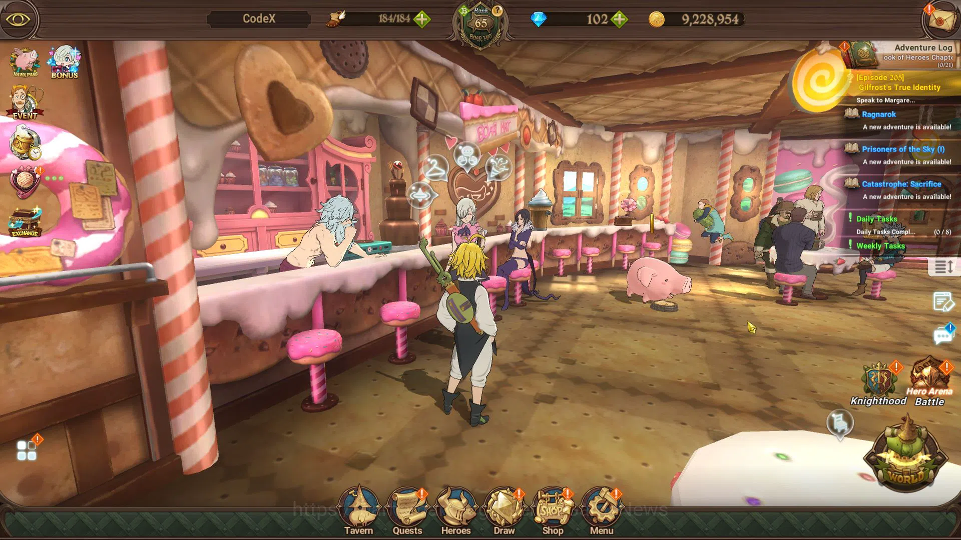 The Seven Deadly Sins: Grand Cross Accounts Midgame Asia|3,3M CC|102 Dm+69 LS|1 LR+10 UR+Colleb Fire