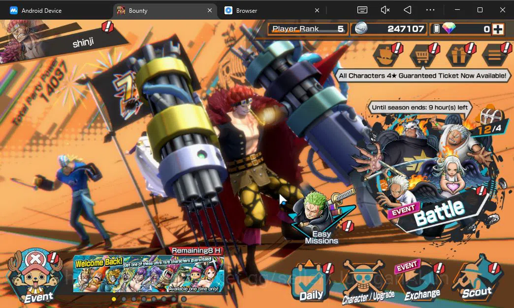 One Piece Bounty Rush Accounts Global | 1 META EX | Battle of Monsters on Onigash image 5
