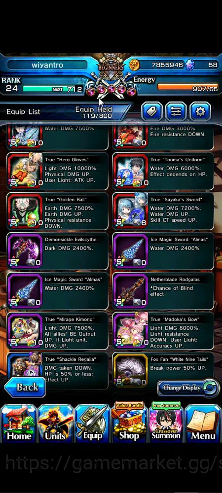 Grand Summoners Accounts Global|Rank 24|14 Ascend+7 TW|[Saitama,Sayaka,Mado image 3