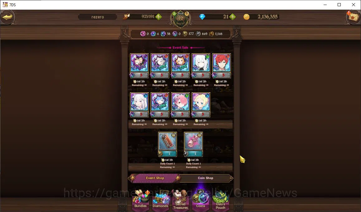 The Seven Deadly Sins: Grand Cross Accounts ASIA|2,5M CC|2 LR+2 UR+Colab|Subaru&Beatrice,Helbr image 10
