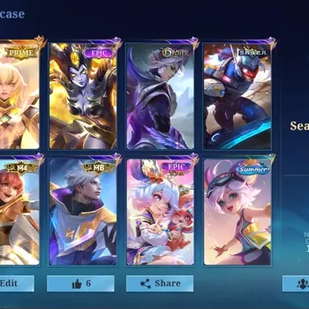 Mobile Legends: Bang Bang Accounts Others Global|34 Hero|Skin 38|Seasoned|PRIME Beatrix|SABER Saber|DragonTamer Ling|Epic