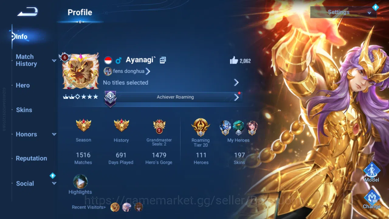 Hero 111|Skin 197|Blessed LiuBei|Seiya Mozi,Liang,Dharma|4 Limited|5 Legend|Limbo Biron|KIC Luna Etc. Check SS HOK105B Honor of Kings Others Hero 111|Skin 197|Blessed LiuBei|Seiya Mozi,Liang, image 1