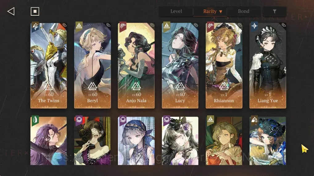 Reverse: 1999 Accounts Endgame Global|Lv 63|28 SSR 6 Limited|The Twins,Beryl,Anjo Nala,Lucy,Rhiannon + Psychube,Liang 1