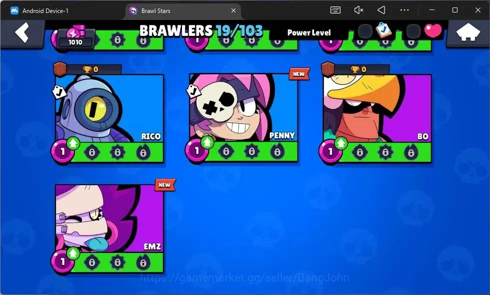 Brawl Stars Accounts Global | 1010 Thropy |19 Brawler | 3 Max Hyperchar image 8