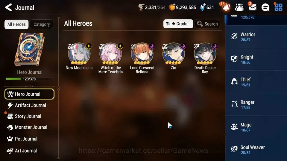 Epic Seven Accounts GLOBAL Unverif|New Era|5 ML(NM Luna,WOTM Tenebria, image 6
