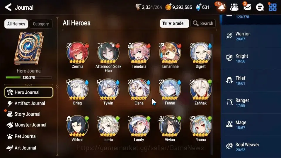 Epic Seven Accounts GLOBAL Unverif|New Era|5 ML(NM Luna,WOTM Tenebria, image 7
