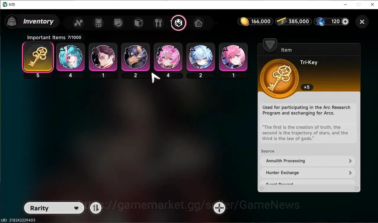 Neverness to Everness Accounts GLOBAL SEA|HL 3|1 SSR(Hotori)|1 S-Class Selector|S image 9