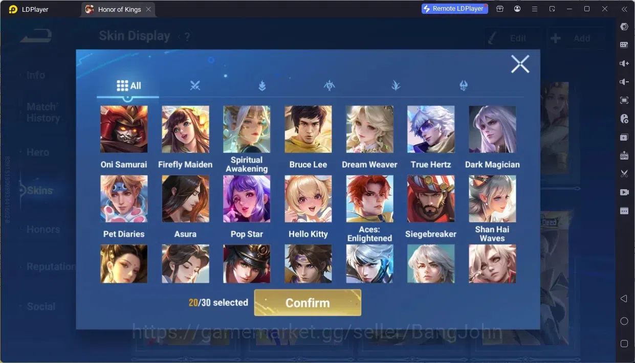 Honor of Kings Accounts Global | 9 Legend: Allain,Angela,Butterfly,Di Renj image 10