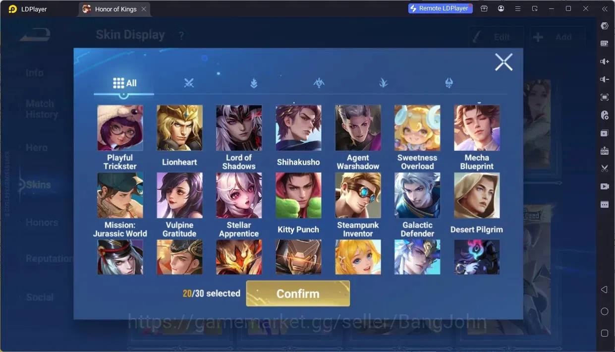Honor of Kings Accounts Global | 9 Legend: Allain,Angela,Butterfly,Di Renj image 11