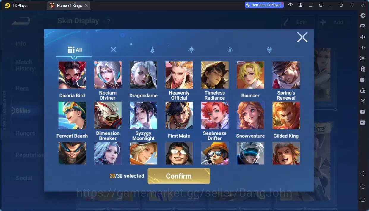 Honor of Kings Accounts Global | 9 Legend: Allain,Angela,Butterfly,Di Renj image 14
