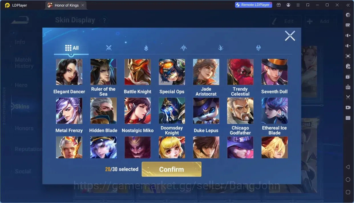 Honor of Kings Accounts Global | 9 Legend: Allain,Angela,Butterfly,Di Renj image 16