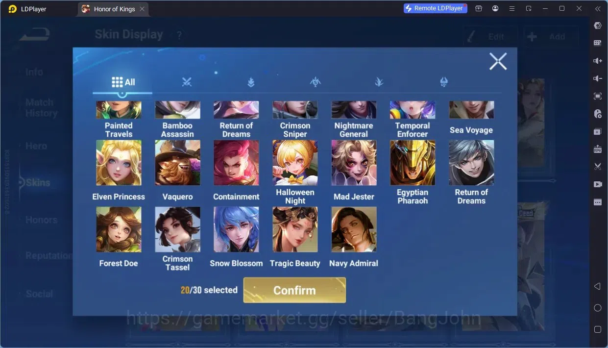Honor of Kings Accounts Global | 9 Legend: Allain,Angela,Butterfly,Di Renj image 18