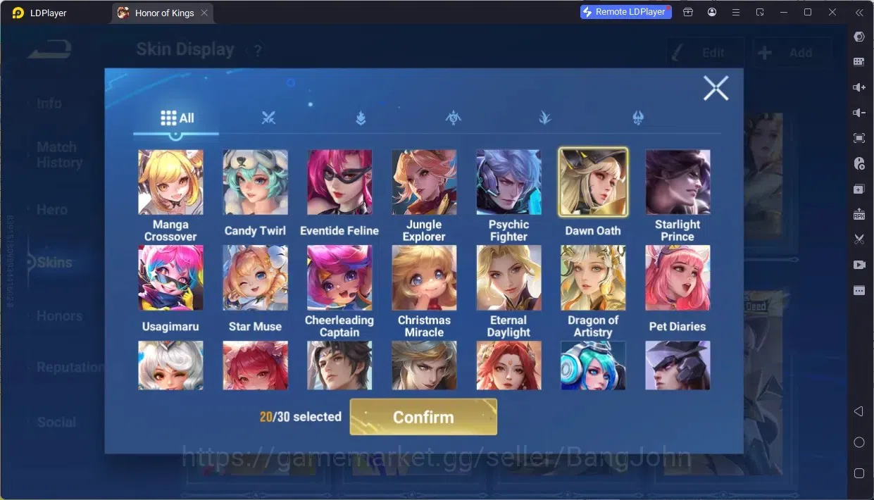 Honor of Kings Accounts Global | 9 Legend: Allain,Angela,Butterfly,Di Renj image 7