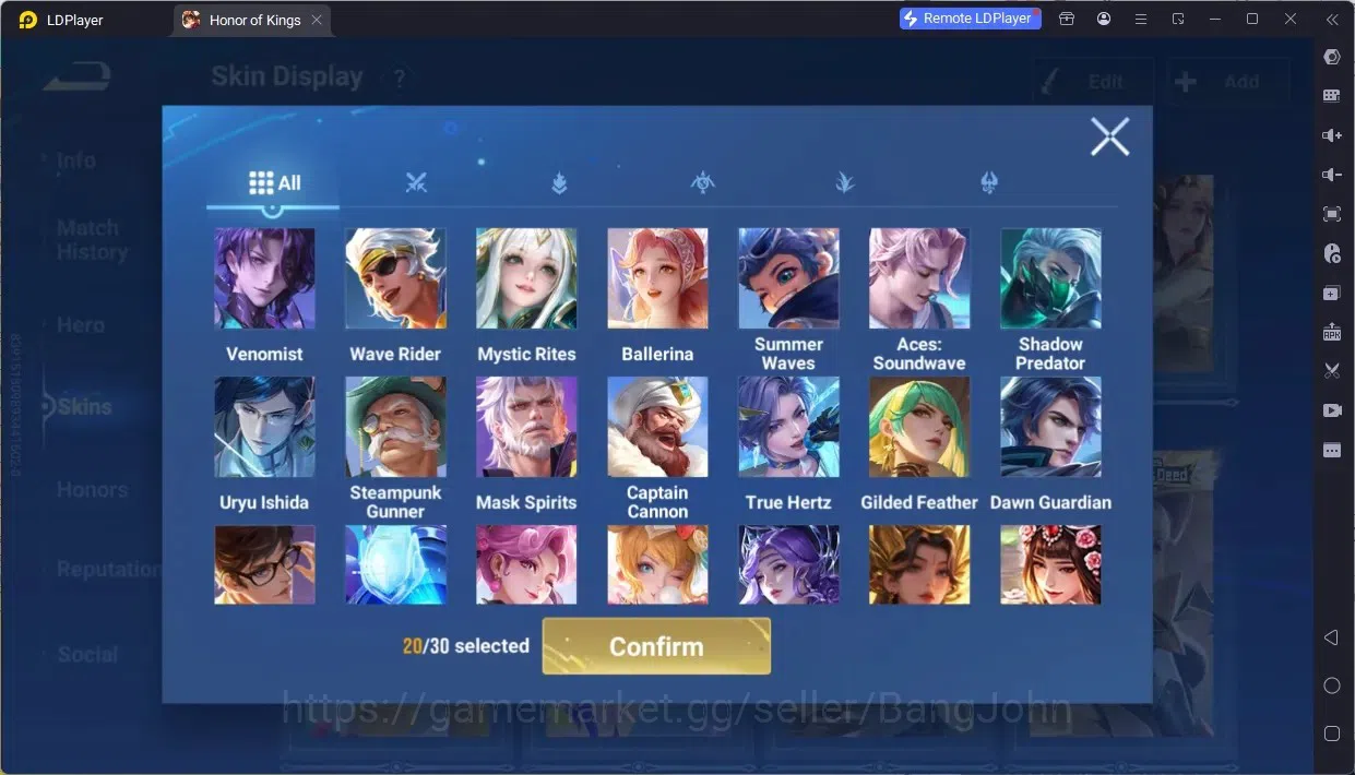 Honor of Kings Accounts Global | 9 Legend: Allain,Angela,Butterfly,Di Renj image 8