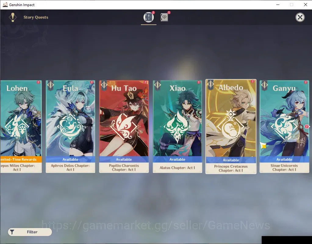 Genshin Impact Accounts ASIA|AR 49|BD Unset|3 Limited + 4 (*5Standart)|[Lo image 15