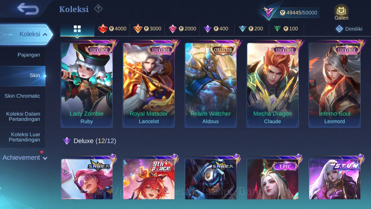 Mobile Legends: Bang Bang Accounts Hero 127 Skin 226 | CC Aldous | Luckybox Lance, Ru image 1